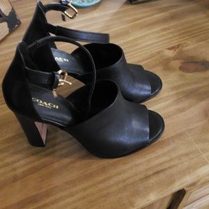 Coach black heels